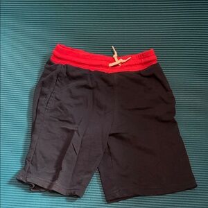 H&M Kids Black Shorts with Red Waistband